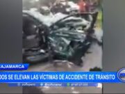 Cajamarca: a dos se elevan las víctimas de accidente de tránsito