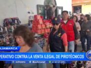 Cajamarca: operativo contra la venta ilegal de pirotécnicos