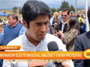Cajamarca: gobernador electo invoca al diálogo y evitar protestas