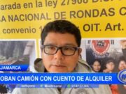 Cajamarca: roban camión con cuento de alquiler