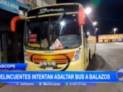 La Libertad: delincuentes intentan asaltar bus a balazos