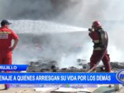 Trujillo: homenaje a quienes arriesgan su vida por los demás