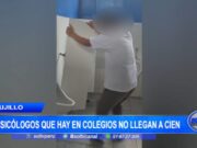Trujillo: sicólogos que hay colegios no llegan a cien