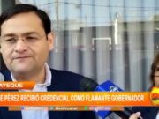 Lambayeque: Jorge Pérez recibió credencial como flamante gobernador