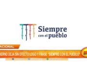 Perú: gobierno deja sin efecto logo y frase “Siempre con el pueblo”
