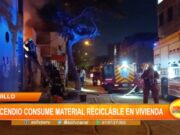 Trujillo: incendio consume material reciclable en vivienda