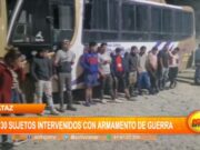 La Libertad: 30 sujetos intervenidos con armamento de guerra