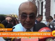 Trujillo: Daniel Marcelo califica de desastrosa la gestión de José Ruiz