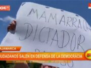 Cajamarca: ciudadanos salen en defensa de la democracia