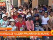 Trujillo: llevan regalos y alegría para niños en El Milagro