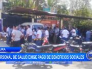 Piura: personal de Salud exige pago de beneficios sociales
