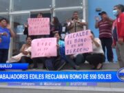 Trujillo: trabajadores ediles reclaman bono de 550 soles