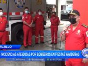 Trujillo: 23 incidencias atendidas por bomberos en fiestas navideñas