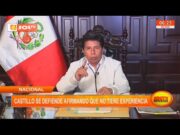 Nacional: Castillo se defiende afirmando que no tiene experiencia