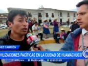 La Libertad: movilizaciones pacíficas en la ciudad de Huamachuco