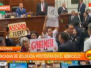 Nacional: bancadas de izquierda protestan en el Hemiciclo