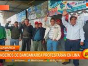 Cajamarca: ronderos de Bambamarca protestarán en Lima