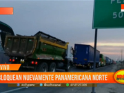 La Libertad: continúa bloqueo en Panamericana Norte