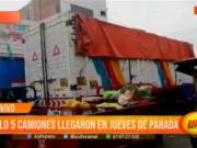 Trujillo: sólo 5 camiones llegaron hoy “jueves de parada”