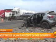 Trujillo: conductores se salvan en accidente en vía de Evitamiento