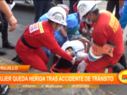 Trujillo: mujer queda herida tras accidente de tránsito