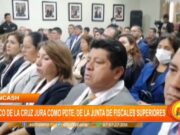 Áncash: Marco de la Cruz jura como Pdte. de la Junta de Fiscales Superiores