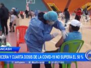 Áncash: tercera y cuata dosis de la covid-19 no supera el 50 %