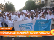 Trujillo: el próximo jueves realizarán marcha por la paz