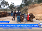 Cajamarca: Defensoría del Pueblo invoca a manifestantes a respetar derecho de los demás