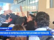 Cajamarca: universitarios se enfrenta a golpes por elecciones de federación