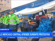Cajamarca: solo mercado central atiende durante protestas