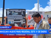 Cajamarca: convocan a nuevo paro regional este 31 de enero