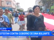 Chiclayo: protestan contra gobierno de Dina Boluarte