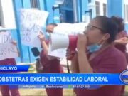 Chiclayo: obstetras exigen estabilidad laboral