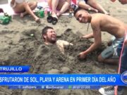Trujillo: disfrutaron de sol, playa y arena en primer día del año