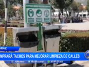 Huaraz: gerente de servicios públicos comprará tachos para mejorar limpieza de calles