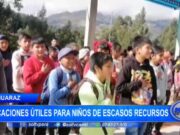 Áncash: vacaciones útiles para niños de escasos recursos