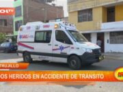 Trujillo: dos heridos en accidente de tránsito
