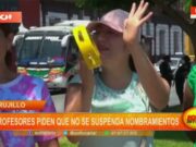 Trujillo: profesores piden que no se suspenda nombramientos