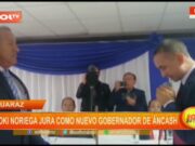 Huaraz: Koki Noriega jura como nuevo gobernador de Áncash