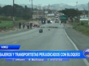 La Libertad: pasajeros y transportistas perjudicados con bloqueo