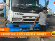 La Libertad: solo dan pases a buses más no a camiones
