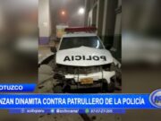 La Libertad: lanzan dinamita contra patrullero de la policía