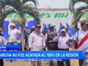 Piura: marcha no fue acatada al 100% en la región