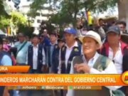Piura: ronderos marcharán contra el Gobierno Central
