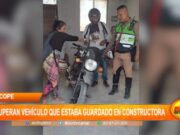 La Libertad: PNP recuperan vehículo que estaba guardaba en constructora
