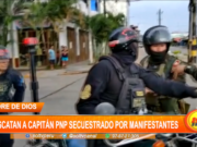 Madre de Dios: rescatan a capitán PNP secuestrado por manifestantes