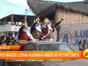 Trujillo: reyes magos llevan alegría a niños de Víctor Larco