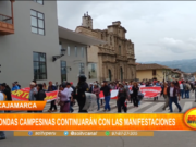 Cajamarca: rondas campesinas continuarán con las manifestaciones
