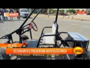 Trujillo: estudiantes de la Universidad Nacional de Trujillo presentan auto eléctrico